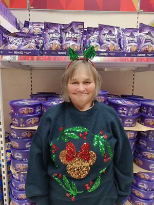 "Queen of the Christmas aisle" Sheila celebrates 50 years of service